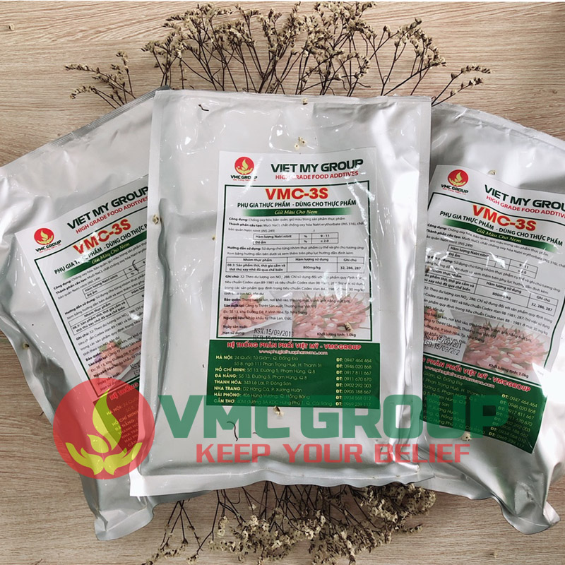VMC 3S tạo màu đỏ hồng thực phẩm
